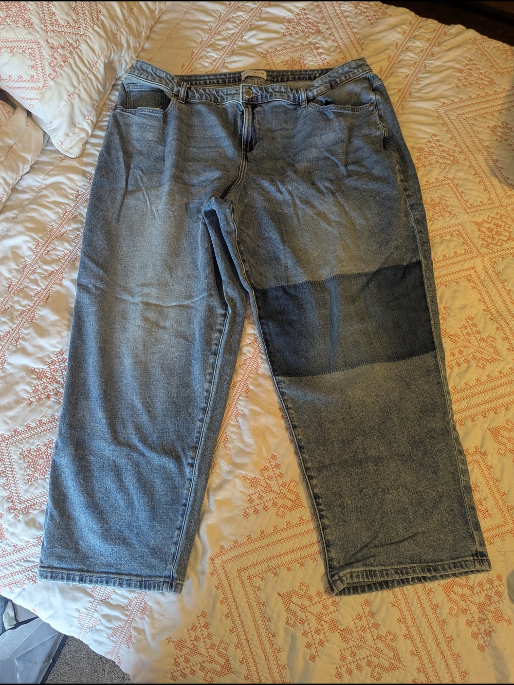 Lane Bryant Women's Two-Tone Boyfriend Jeans